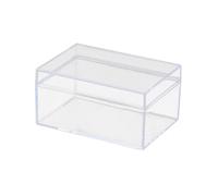 Scatola di immagazzinaggio trasparente antipolvere, Scatola portatile con coperchio, Organizzatore di archiviazione per carte, B3.94x2.76x1.97 Pollici Porta biglietti da visita, Organizzatore di carte