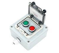 Scatola di interruttori Estop per esterni, IP67, impermeabile, con connettore e coperchio protettivo, scatola di controllo avviamento/arresto, scatola di controllo per interruttore