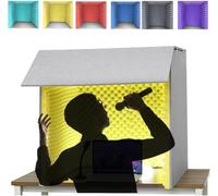 Scatola di isolamento portatile insonorizzata per studio musicale e uso domestico, copertura di riduzione del rumore per una migliore qualità del suono, ideale per musicisti e podcaster