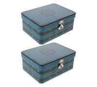 Scatola Di Latta Con Serratura Chiudibile Chiave Stagno Stoccaggio