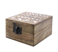 Scatola di Legno Bianca - Porta Pillole 4x4 Design Slavo