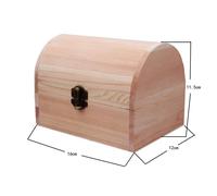 Scatola di Legno Con Coperchio Incernierato, Craft for Arte Strumento E Pennello