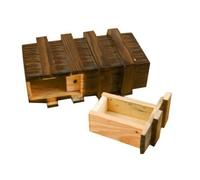 Scatola di legno con giocattolo educativo segreto extra sicuro per bambini