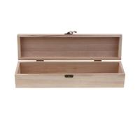 Scatola di legno non finita Scatola classica con coperchio magnetico Astuccio