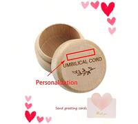 Scatola di legno vintage personalizzata per conservare il cordone ombelicale e i capelli - regalo perfetto per i nuovi genitori, soluzione di archiviazione facile da usare, cestini, scatole e contenit