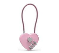 Scatola di lucchetto dell'amore in sei colori, idea regalo per matrimonio, lucchetto a forma di cuore, amore, borsa a combinazione, zaino per la scuola, asta di trazione, serratura concentrica, 1