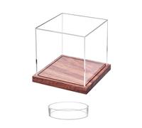 Scatola di manifestazione di baseball quadrata acrilica premio di durevolezza della scatola di esposizione di baseball per i cimeli e le vetrine da collezione dei ricordi