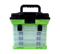 Scatola di Materiale - Organizzatore Portatile a 4 Strati per Esche e Ganci | Scatola di immagazzinaggio di Esche da e durevoli per Il Mare, Fiume, Lago e Viaggi all'aperto