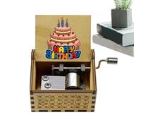 Scatola di musica classica - scatola di melodia in legno a macchina regalo musicale vintage | Sound inciso Sound Happy Birthday Song Regalo per fidanzata Coppie Coppie Momento Roma