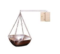 Scatola di olio essenziale per sauna, lettore di olio per sauna in acciaio - Sauna e padella per profumo di olio essenziale di sauna viene fornita con la propria catena, ha anche da