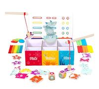 Scatola Di Ordinamento Colori E Forme,Giocattolo Educativo in Legno Classifica Forme e Colori | Gioco Magnetico di Pesca Educativo per Bambini in Età Prescolare per Viaggi e Scuola