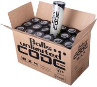 Scatola di palline da tennis Balls Unlimited Black Code 18 x 4B