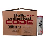 Scatola di palline da tennis Balls Unlimited Code Red 18 x 4B