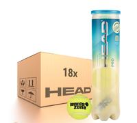 Scatola di palline da tennis Head Pro LOGO Tennis Zone - 18 x 4B