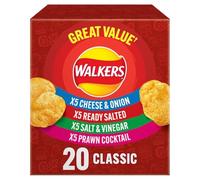 Scatola di patatine multipack Walkers Classic Variety 20x25g