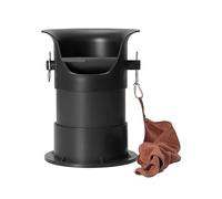 Scatola di pezzi di ricambio adatta for fondi di caffè espresso con base antiscivolo rimovibile, contenitore for la raccolta dei fondi di caffè, nero