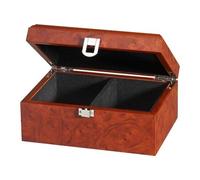 Scatola Di Pezzi Di Scacchi Esclusiva - Design In Radica - 2 Scomparti