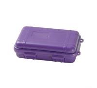 Scatola di plastica impermeabile e ermetica, essenziale, per viaggi all'aperto, mantiene i tuoi oggetti di valore asciutti e protetti (viola)