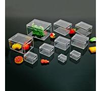 Scatola di plastica per la conservazione di campioni ct, trasparente e ReFor ctangular per un facile accesso (I)