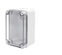 Scatola di plastica trasparente impermeabile for esterni Scatola di plastica for progetti elettronici Scatola elettrica for strumenti Scatola di giunzione IP68(130-80-85)