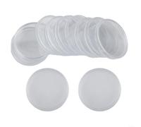 Scatola di plastica trasparente rotonda for monete d'argento da 100 dollari, porta monete da collezione, guarnizione regolabile for la protezione delle monete in plastica.