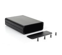 Scatola di progetto ABS Alluminio Elettronico Nero Elettronico Scatola di Giunzione Elettronica FAI DA TE Caso del Corpo Spaccato 5.7 x 9.7 x 4.0 cm
