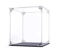 Scatola di protezione antipolvere per espositori, Scatola di protezione trasparente, cubo da banco rimovibile, supporto for organizer for modelli da collezione, auto-assemblaggio(13x13x20CM)