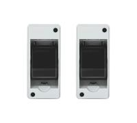 Scatola Di Protezione Della Distribuzione Dei Fusibili Piccola Interruttore Automatico A 2 Moduli Montata In Superficie Protezione Adeguata(2pcs)