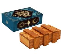Scatola di puzzle segreta per adulti titolari di soldi magici per adulti e carte Scomparti segreti in legno Carte regalo Titolare di scatole di puzzle giapponesi regali