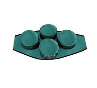 Scatola di rame e ottone Borsa for moxibustione senza fumo Bruciatore di medicinali Terapia Moxa Massaggio caldo dei punti di agopuntura del corpo Meridiano(Transparent)