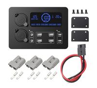 Scatola di ricarica portatile per auto, presa di alimentazione che supporta QC3.0 e interfacce USB tipo C per la condivisione dinamica del carico e l'uso notturno intelligente distribuzione