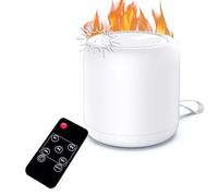 Scatola di risonanza crackler per camino elettrico con telecomando, 2 in 1, realistica, ricaricabile, per camino a gas, sistema audio crackler antincendio, rumore del fuoco