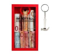 Scatola di risparmio trasparente | Design Rosso e Sfida di Risparmio Decorazione Casa Scuola per e Adulti