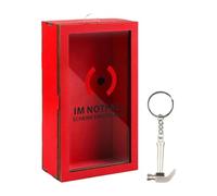 Scatola Di Risparmio Trasparente - Scatola Porta Soldi In Legno Acrilico, ScatolaDi Risparmio Esterna Rossa Può Sfidare La Banca Con, Salvadanaio Con Tracciamento Visivo | Decorazione Domest
