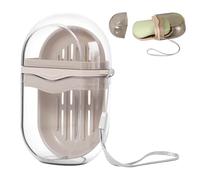 Scatola di sapone trasparente - Scarico in durevole, vassoio per lavandino del bagno, coperchio impermeabile | contatore cucina lavanderia dormitorio universitario borsa sportiva zaino da