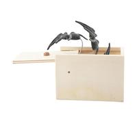 Scatola di scherzi del ragno,Scherzo del ragno in una scatola | Scatola realistica con che salta fuori,Esilarante scherzo divertente scherzo scarebox giocattolo, scatola di legno fatta a mano sc