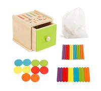 ＡＷＨＡＯ Scatola di Selezione Dei Colori per Bambini, in Legno, per La Corrispondenza Dei Colori, per Lo Sviluppo, L'osservazione Cognitiva, Giocatt, a, Taglia unica bambino