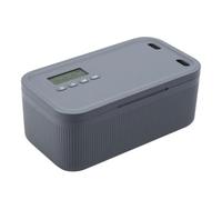 Scatola di sicurezza con timer Scatola portaoggetti elettronica multiuso con serratura con combinazione e cassaforte digitale(Grey)