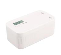 Scatola di sicurezza con timer Scatola portaoggetti elettronica multiuso con serratura con combinazione e cassaforte digitale(White)