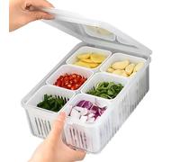 Scatola di smaltimento per alimenti | Contenitore per alimenti frigorifero Contenitore per alimenti resistente Colino per conservare pesce, carne, verdure