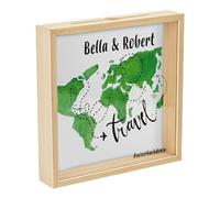 Scatola Di Soldi Per Sfondi Da Viaggio, Scatola Di Soldi In Legno Per Ricordi Di Vacanza, Scatola Di Soldi Con Cornice In Legno, Scatola Di Soldi Con Mappa Del Mondo In Legno, Scatola Di Soldi A Forma