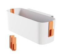 Scatola di Stoccaggio con Ganci, Organizzatore per Letto Sospeso con Ganci, Arancione Scatola di Stoccaggio per Letto Pensile in Plastica, Per Ufficio, Scuola, Casa, Dormitorio, Letto a Castello