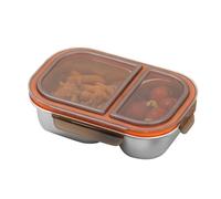 Scatola Di Stoccaggio Degli Alimenti - Acciaio Inossidabile | Tespolo Per Il Pranzo Compartimentato A Prova Di Perdite Per La Scuola Di Viaggio, Un Contenitore Per Snack Da 800 Ml Con Leggero Re
