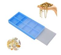 Scatola di stoccaggio del contenitore organizzatore in plastica kukyller, 8 griglie organizzatore e stoccaggio per perle di gioielli per perle per le orecchie da pesca del