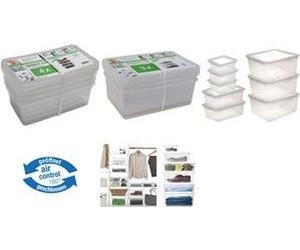 Scatola di stoccaggio Keeeeper "BEA", coperchio PP in 8 parti con sistema di controllo dell'aria per ventilazione delle scatole NEW