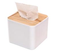 Scatola di tessuto con copertura in legno Casa Ufficio cubo di carta velina Portatovaglioli porta fazzoletti quadrato supporto dispenser tessuto bagno organizzatore stand per casa ufficio e auto