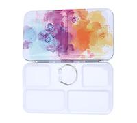 Scatola di Vernice in Ferro Multicolore a Trifiling a Tre Pietrature per Imballaggio Ad Acquerello Portatile Case di Pigmento, Deposito di Vernice a Durata di Durata, Ottima per la Pittura Acrilica