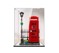 Scatola Di Visualizzazione Acrilica Trasparente Compatibile per Le-go 21347 Modello Cabina Telefonica Rossa Londra,Vetrina Collectibles Antipolvere (Solo Vetrina Teca) C,2MM