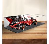 Scatola di visualizzazione figure per LE-GO per 42207 Ferrarri SF-2-4 F1 Racing Acrilico Antipolvere Trasparente Scatola di immagazzinaggio personalizzata (senza modello) (sfondo A)