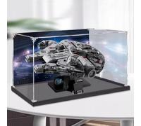 Scatola di visualizzazione in acrilico trasparente antipolvere, compatibile con lego 75375 Millennium Falcon, scatola di visualizzazione, scatola di conservazione, vetrina (solo scatola di